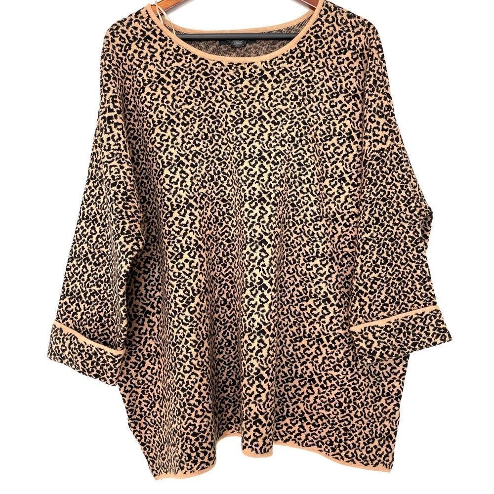 Tahari Leopard Print Sweater